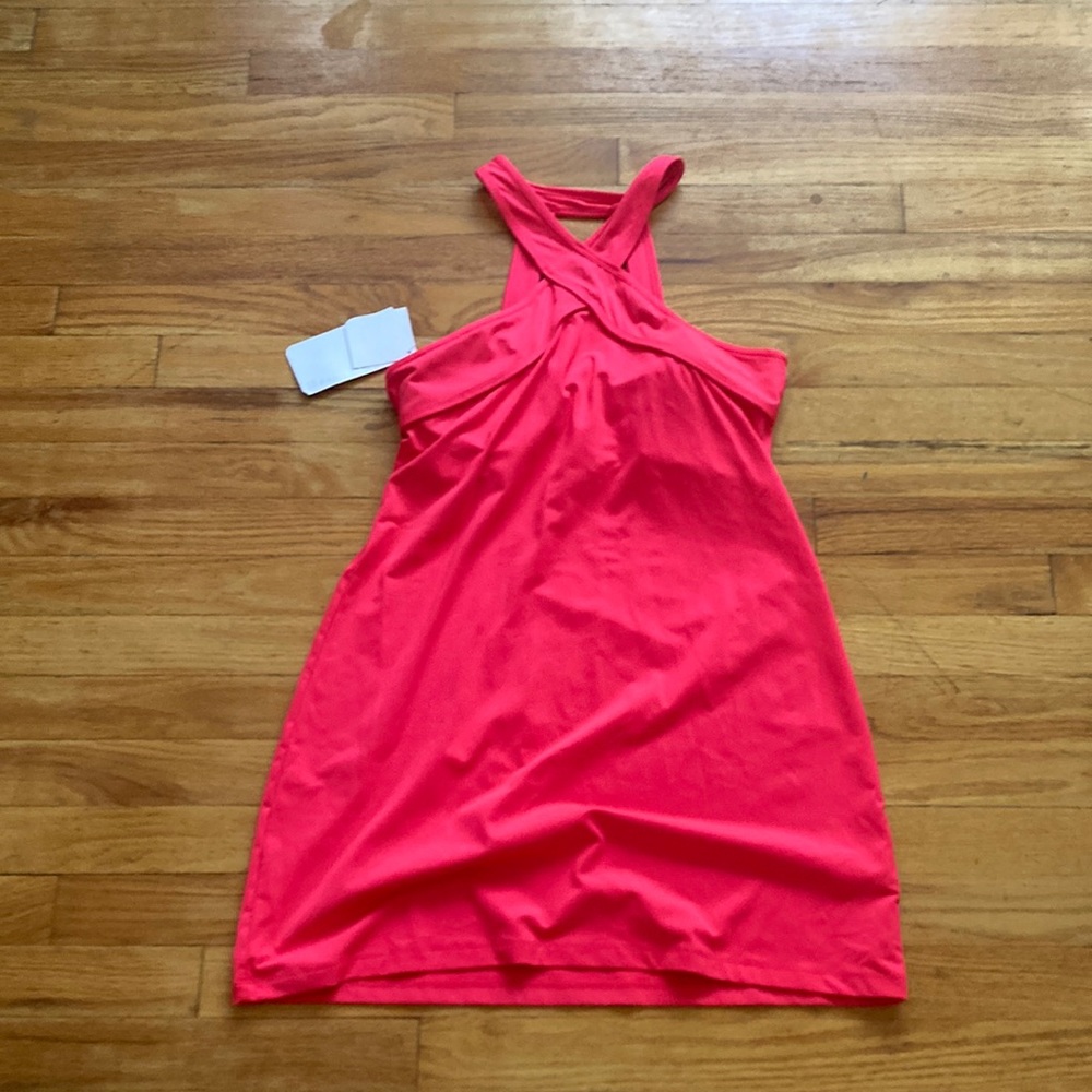 Fabletics Hot Pink Cross-Back Women's Dress